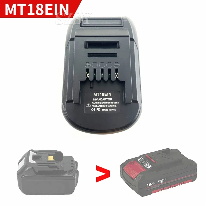 Caricabatterie adattatore convertitore batteria MT18EIN per batteria agli ioni di litio Makita 18V BL1830 BL1850 sostituire per l\'uso di utensili