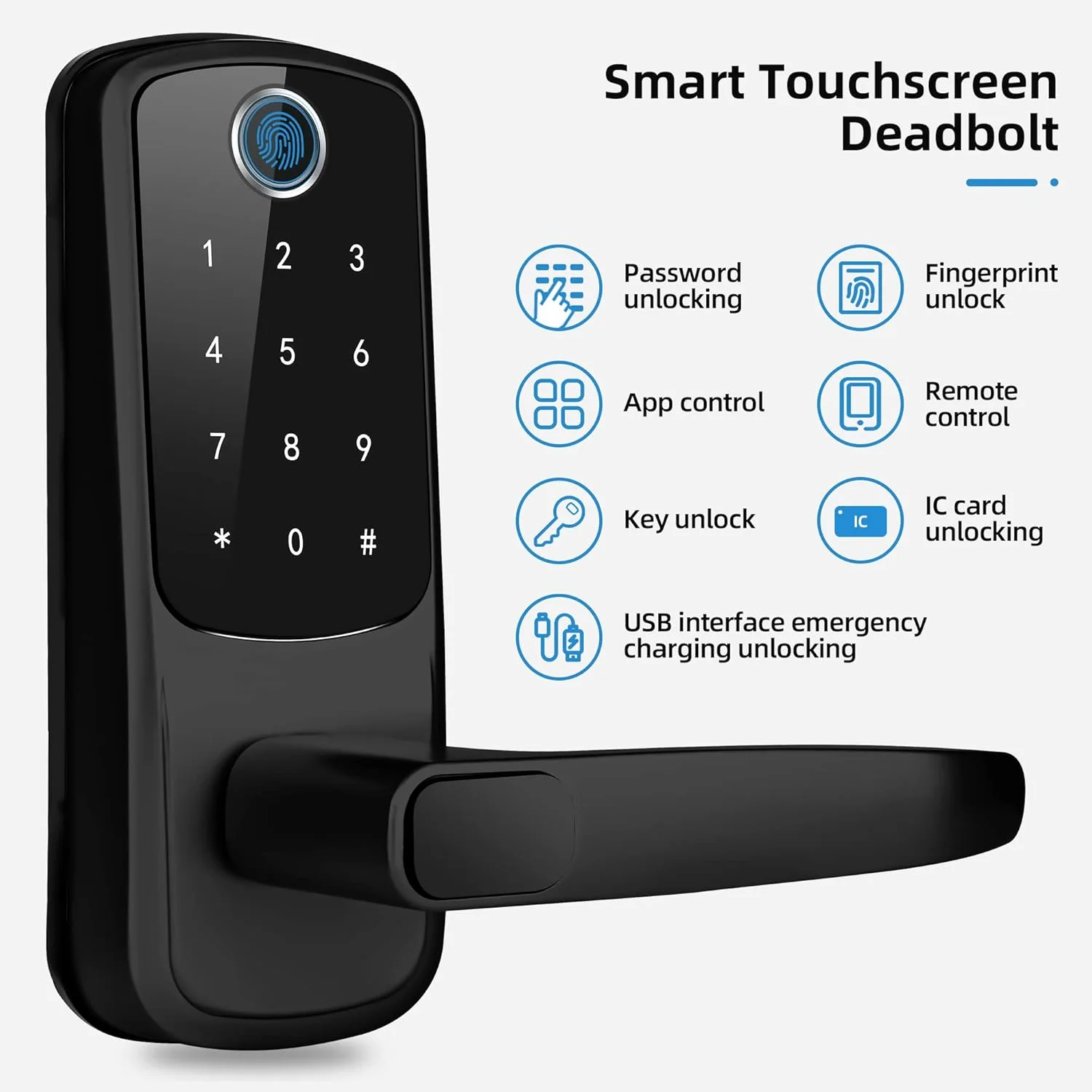 SOURCE PRICE American Smart Door Lock Ttlock Tuya WiFi Home Wood Door Rfid Smart Door Locks with Remote Control Smart Lock