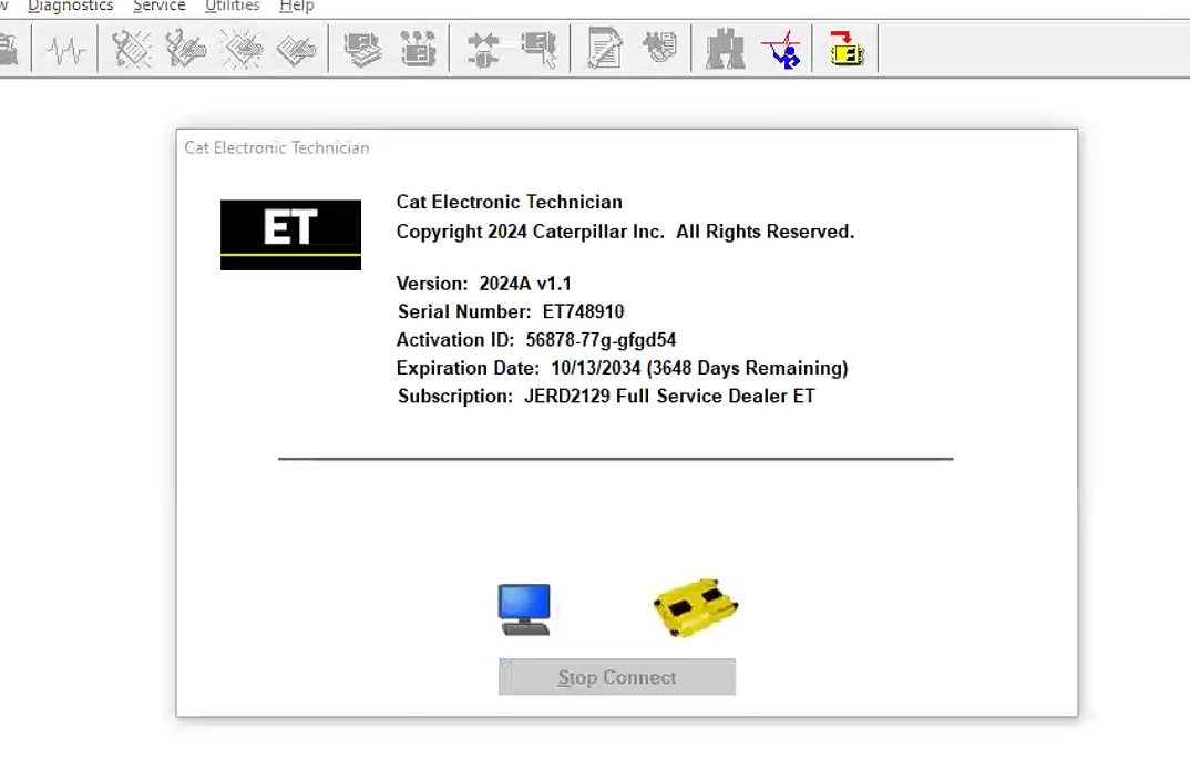 CAT Caterpillar ET 2024A Software Caterpillar Electronic Technician With 1 Time Free Activation