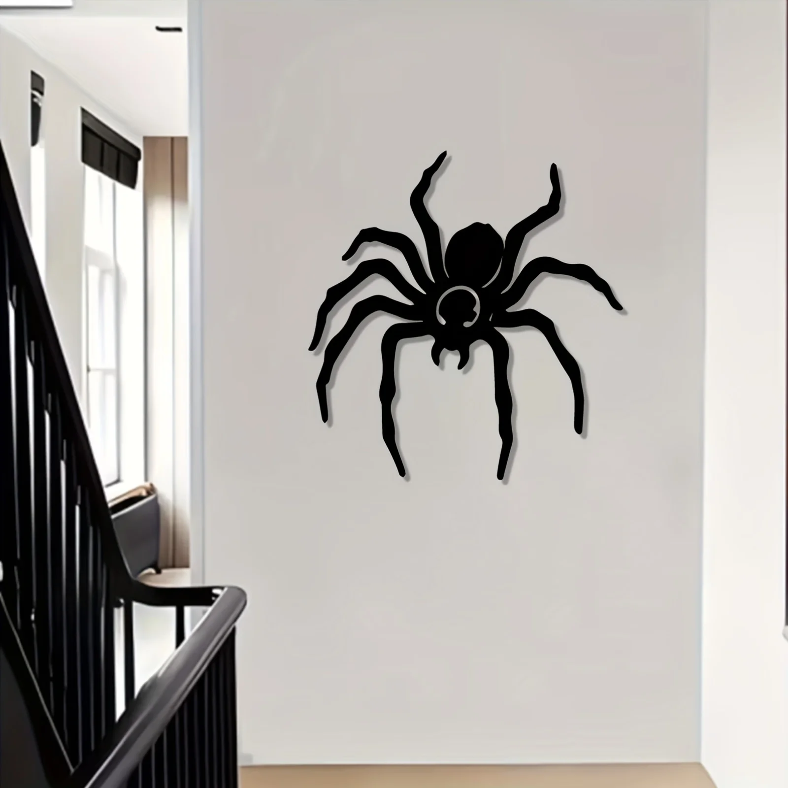 Brand Modern Spider Iron Wall Art Rustproof Weatherproof Metal Mural Indoor Outdoor Home Wall Hanging Decor - view 5