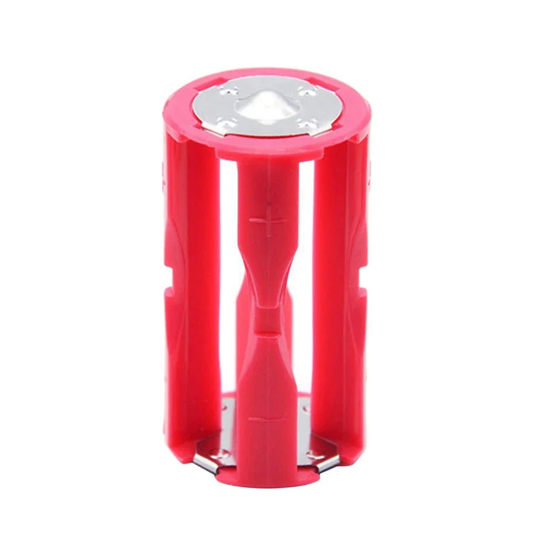 WORTHOWN-10 Pezzi Adattatore per Batteria Parallelo Supporti per Batteria Riutilizzabili Antiruggine Comodo Convertitore di Dimensioni AAA a C
