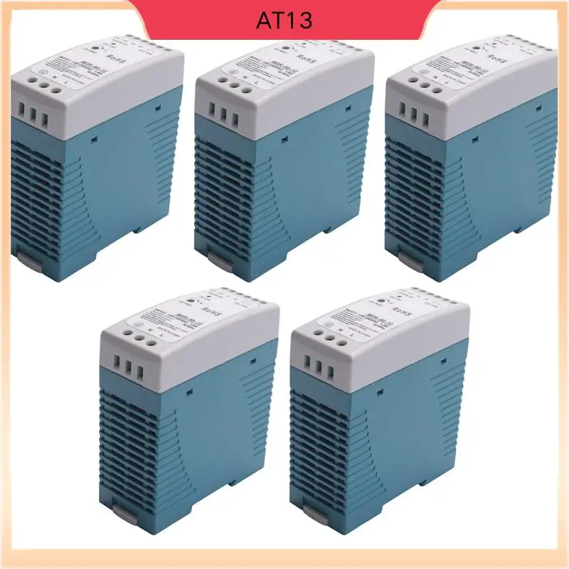 AT13 5X MDR-60 12V 60W Din Rail Power Supply Ac-Dc Driver Voltage Regulator Power Suply 110V 220V