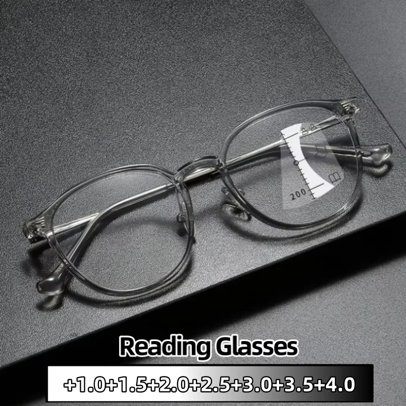 

TR90 Multifocal Reading Glasses Far Near Dual-purpose Presbyopia Eyewear Men and Women Anti Blue Light Glasses Eye Protection