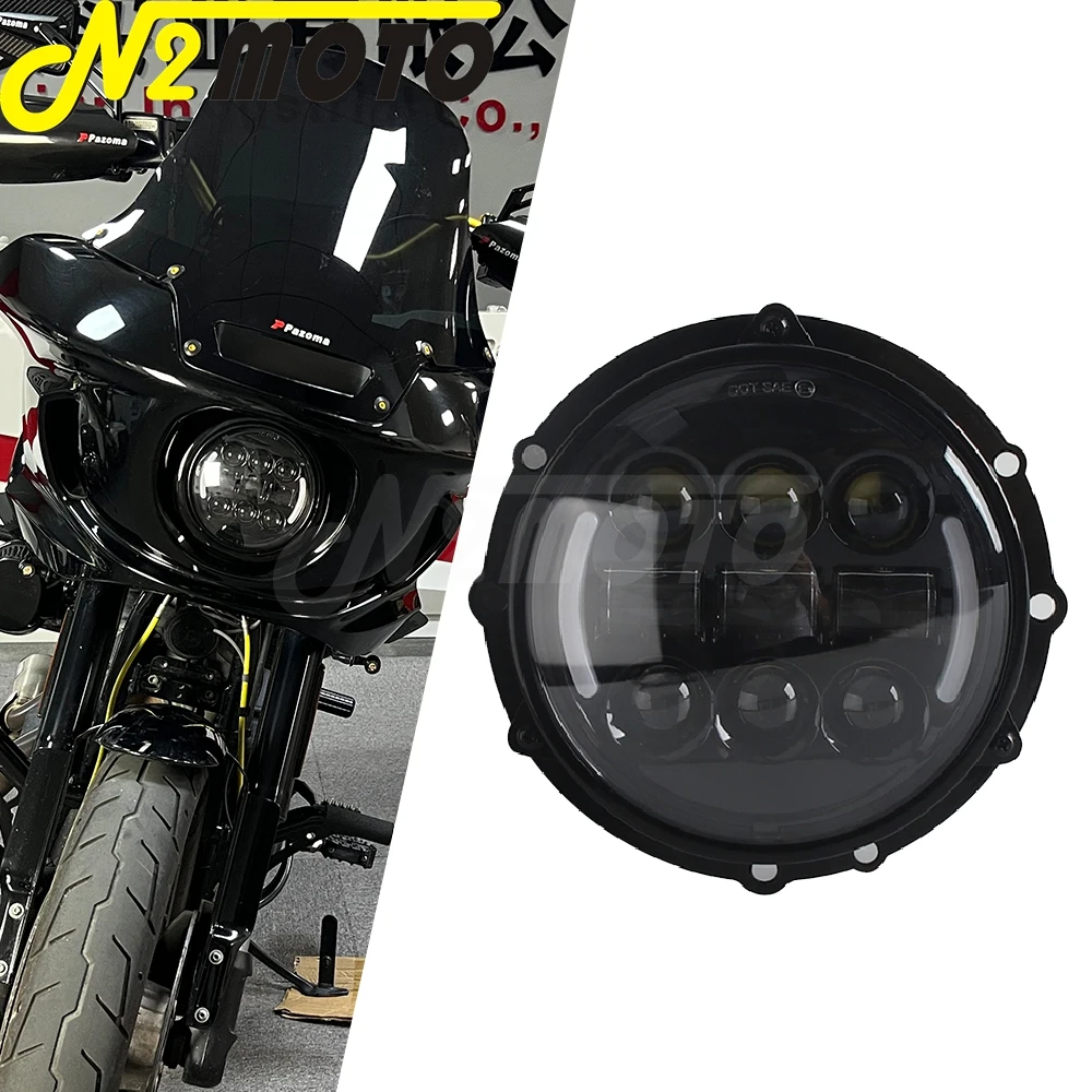staffa-di-montaggio-dell'anello-del-faro-a-led-da-575-pollici-per-harley-softail-low-rider-st-fxlrst-fxrst-117-22-25-moto-575-faro