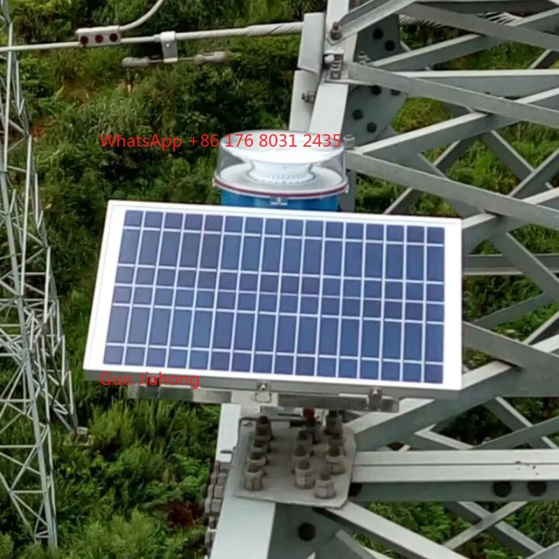 

Led Solar Powered Aviation Light Dc48v Medium Intensity Type B Flashing Red 2 000 cd candela Light with Solar Kit