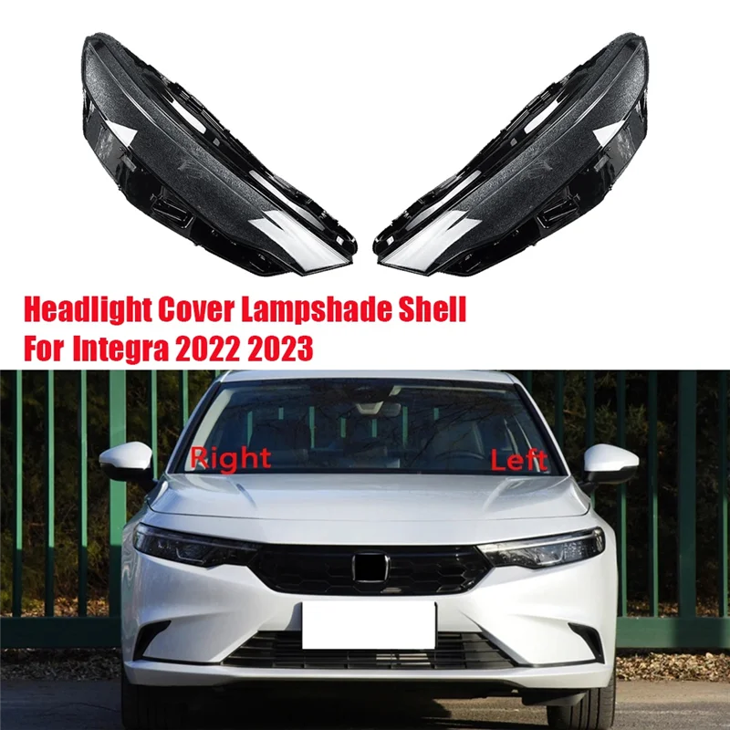 Headlight Cover Housing for 2022 2023 Replace Light Lamp Glass Lens Lamp Case Lampshade Shell Caps B