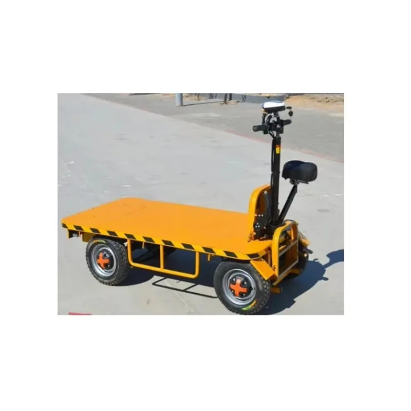 Four Wheel Drive Electric Mini Flatbed Trucks for Warehousing Logistics Handling