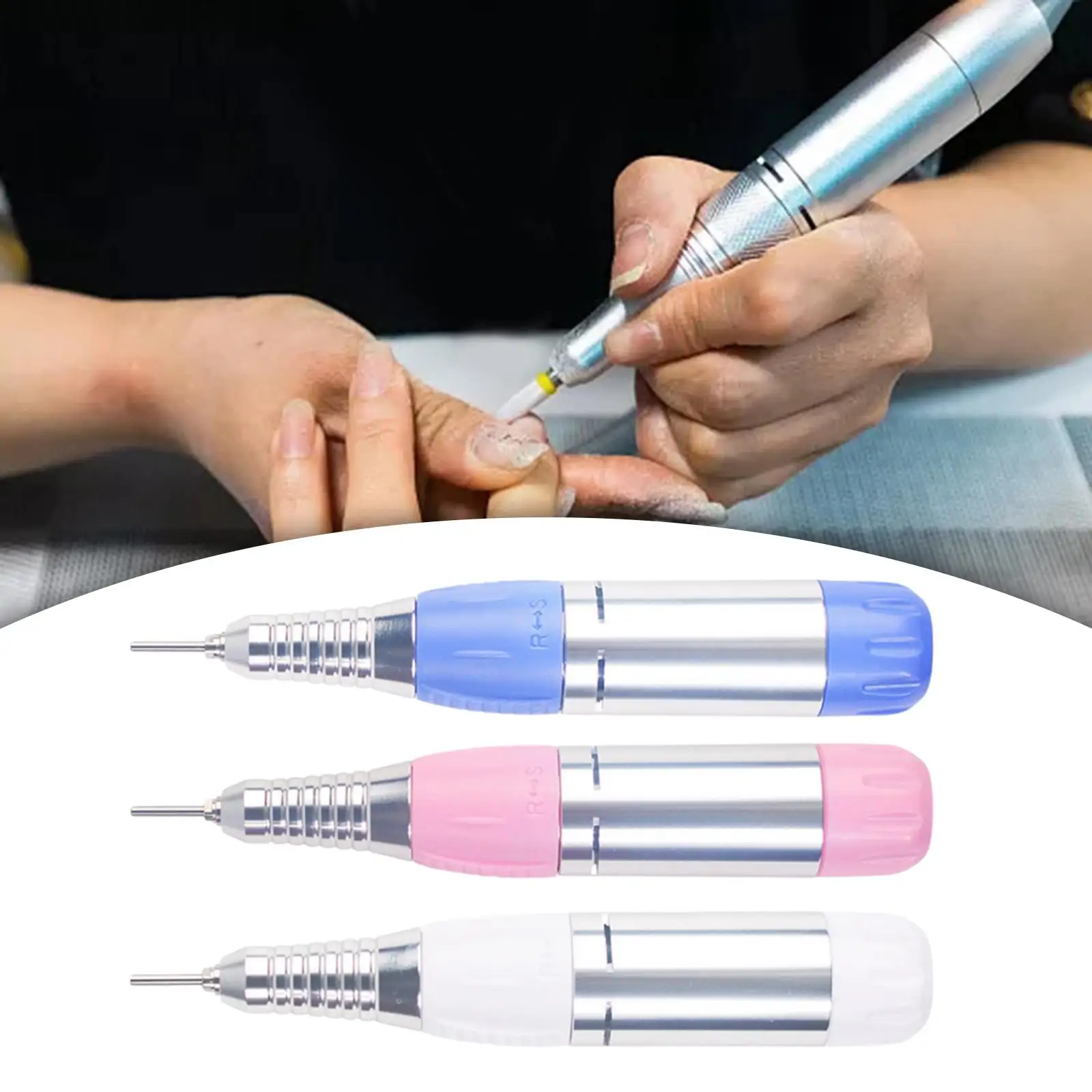 Electric Nail Grinder Handle 25000RPM Polisher Handpiece Nail Art Tool