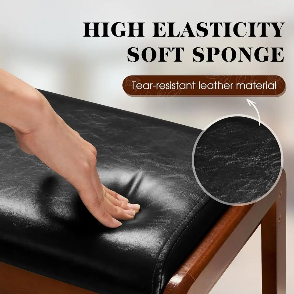 Black Flip-Top Shoe Rack with Cushion, 2-Tier Storage Bench for Entryway & Living Room, 21.65 Small