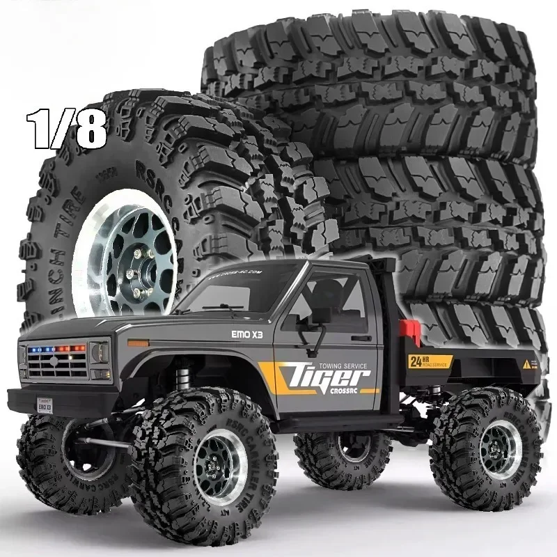 

2.2 RC Crawler Tires and Beadlock Wheels for 1/8 Rock Crawler Car Trxs TRX4 Axial SCX10 II RC4WD CC01 Gen8