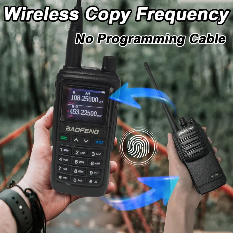 Baofeng UV-17M Air Band Walkie Talkie AM/FM Full Band Frequenza di copia wireless 999CH Tipo-C VOX Radio bidirezionale portatile a lungo raggio