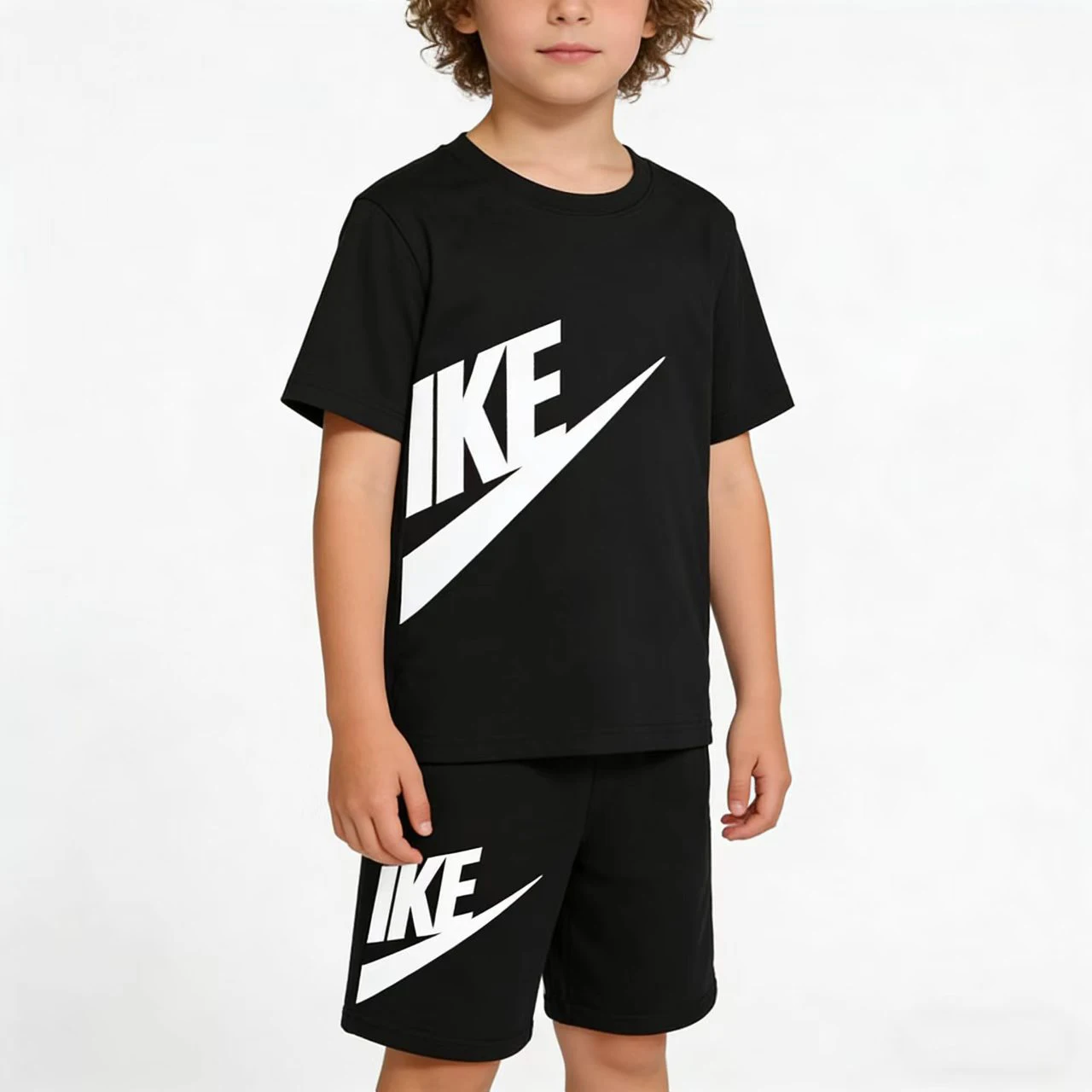 

Детская футболка Summer Sunshine Brand с монограммным принтом, с короткими рукавами и шортами, комплект из 2 предметов для мальчиков и девочек, для малышей 3-12 лет, спортивный костюм для отдыха и бега