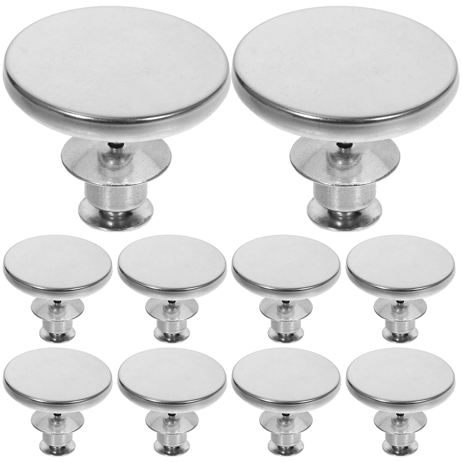 

10pcs Tieback Buckle Silver Alloy Magnetic Strap Clips Modern Home Decor Holders Fasteners Reusable Drape Button For Living