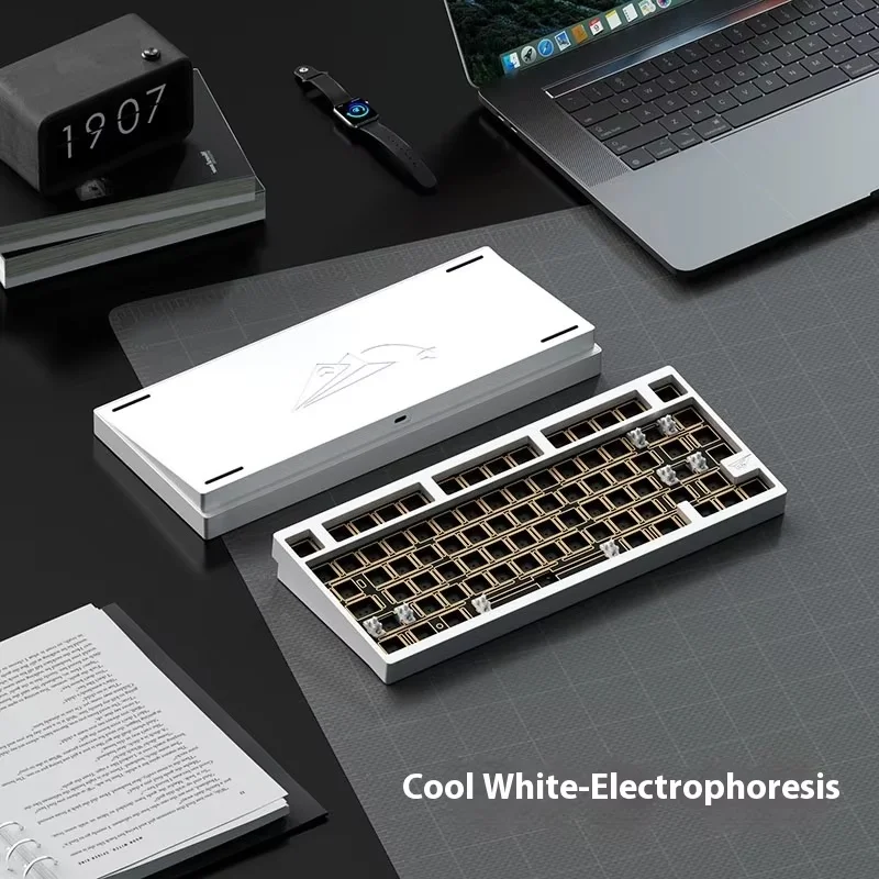 WEIKAV D75 Mechanical Keyboard Kit Tri Mode CNC Aluminum Alloy Gasket Structure Hot Swap RGB Customized Gaming Keyboard Qmk Via