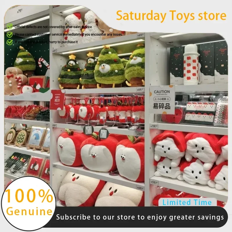 

Genuine Instock Oce Christmas Serise Plush Pillow Toys Trendy Kawaii Fun Versatile Collection Room Decor Doll Birthday Xmas Gift