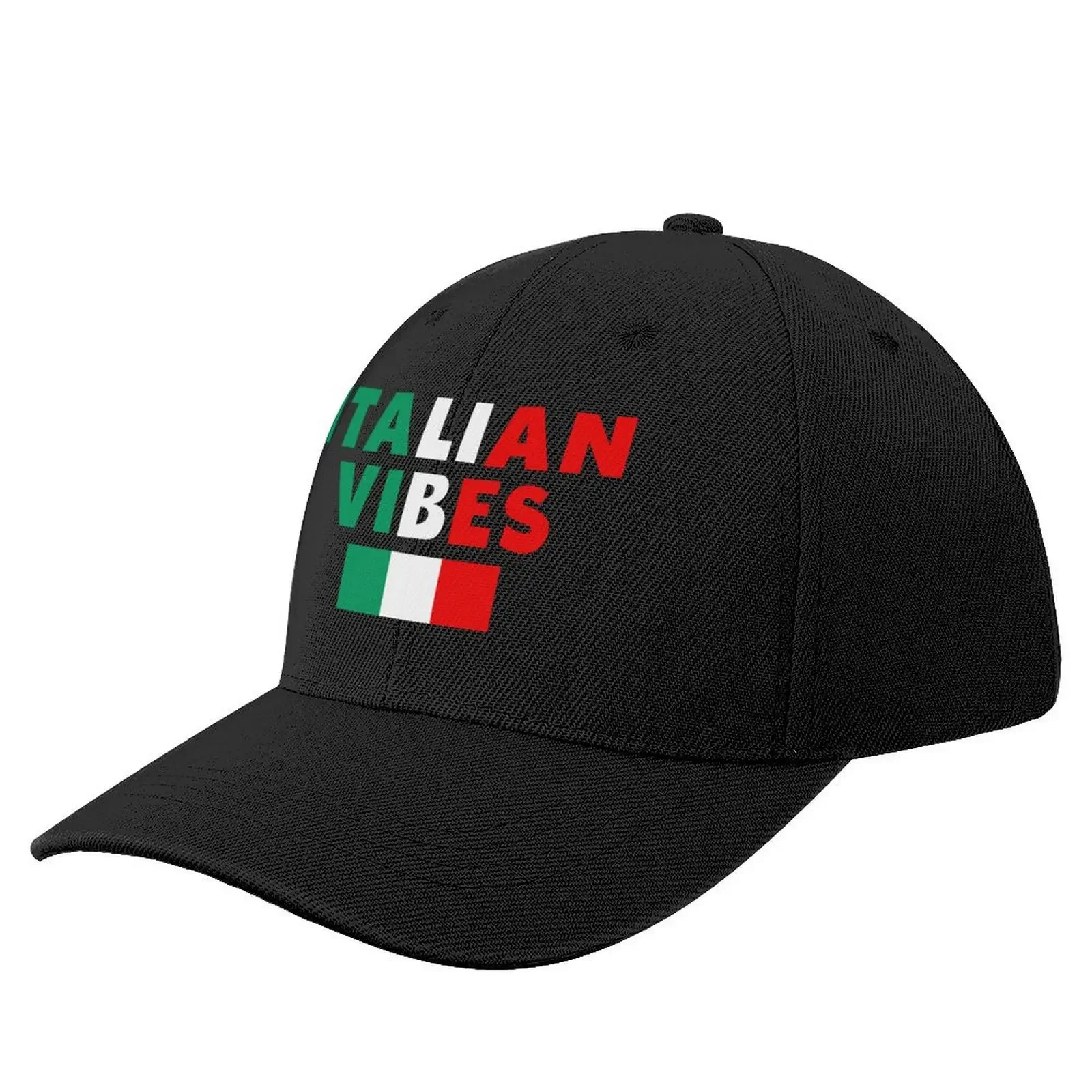 Italian Vibes With Flag - Cool Italy Culture Baseball Cap Wild Ball Hat Kids Hat Women Beach Fashion Men's