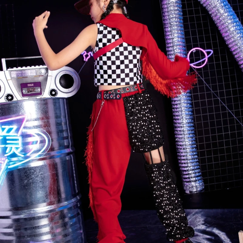 أزياء رقص الجاز العصرية للفتيات، مجموعات رقص الشوارع للأطفال، مجموعات أزياء أداء الهيب هوب للأطفال