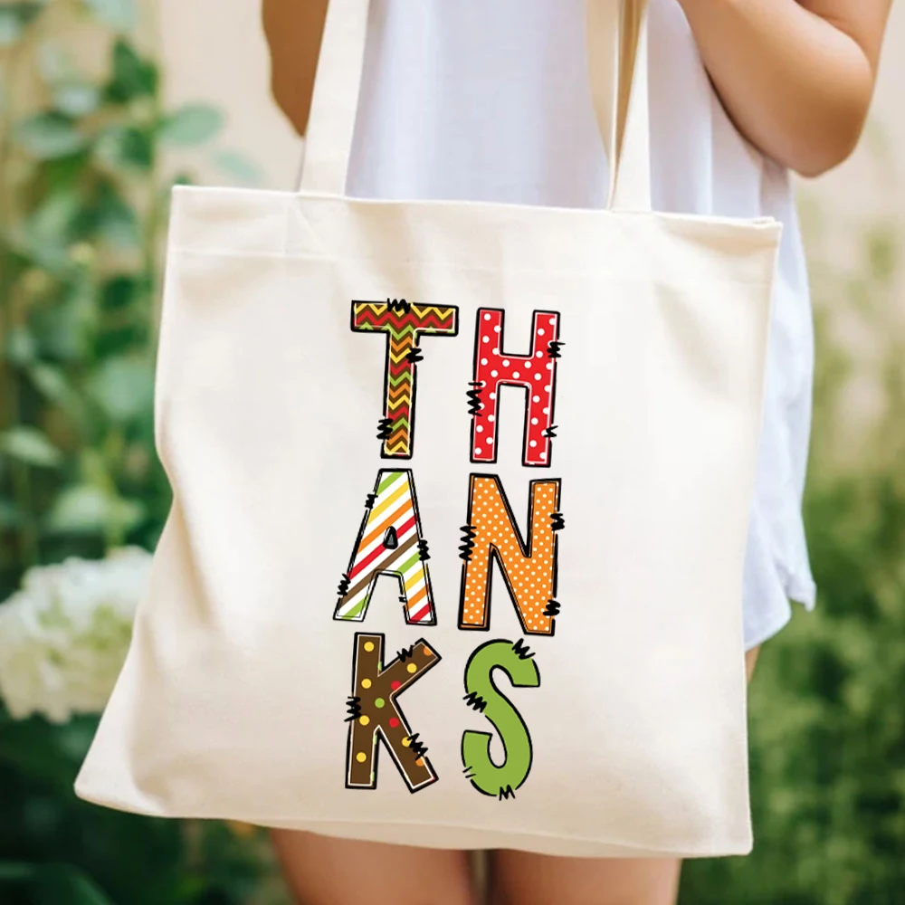 Give Thanks Gift Womens Handbag Family Thanksgiving Comfort Colors Womens Handbags Cute Fall Women Handbag Thanksgiving Tote Bag