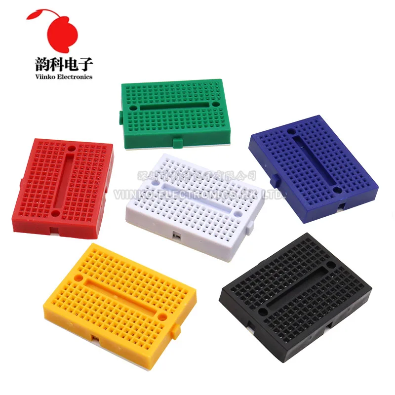 SYB-170 Mini Solderless Prototype Breadboard 170 Tie-points 35*47*8.5mm for arduino Diy Kit