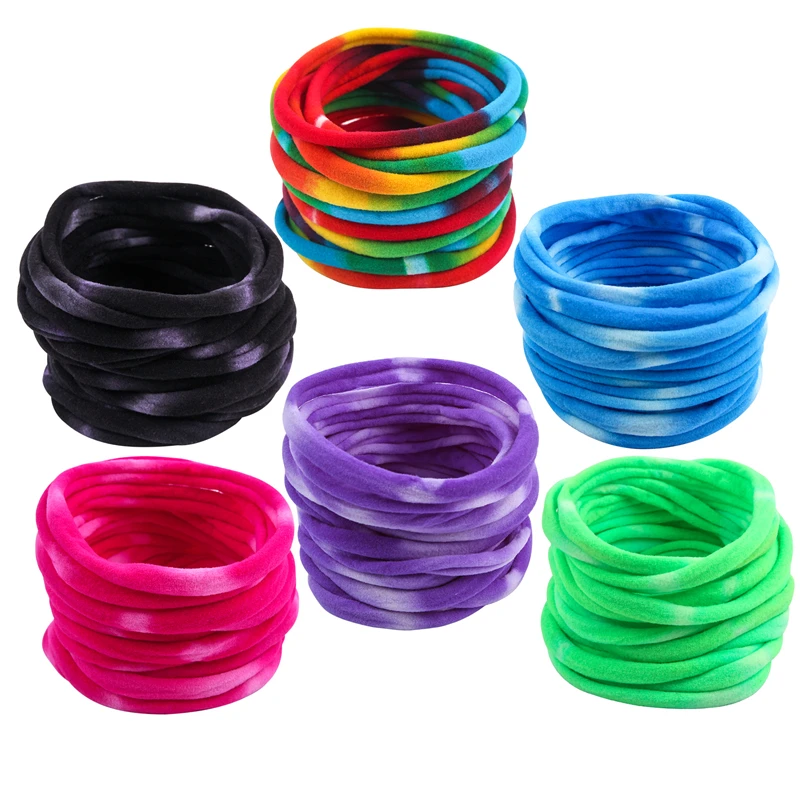 20Pcs/Lot Chic Hot-sale Super Nylon Elastic Solid Headband For Kids DIY Hair Accessories Fashion Head Wear Children Hair Band