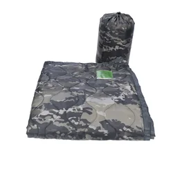 82x58 Inch Tactical Army Poncho Liner Camouflage Water Repellent Woobie Quilted Blanket Suitable for Camping, Shooting, Hunting
