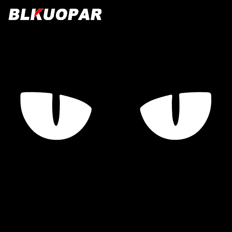 BLKUOPAR عيون القط التلاميذ ملصقات السيارات ATV شخصية أنيمي لتقوم بها بنفسك ملصق مائي مقاوم للماء انسداد خدش الوفير جذع سلع السيارات