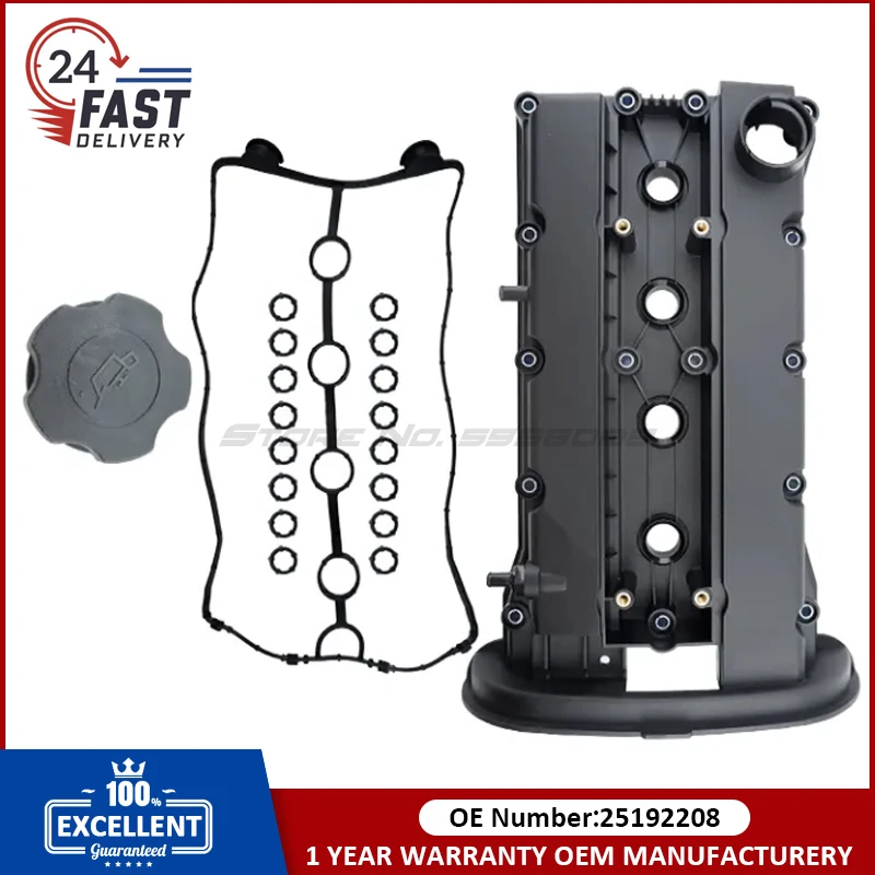 

Rocker Valve Cover 25192208 25185117 for Chevy Aveo Cruze Lacetti Holden Barina 1.6L Petrol A14NET F16D3 Engines (2003-2016)