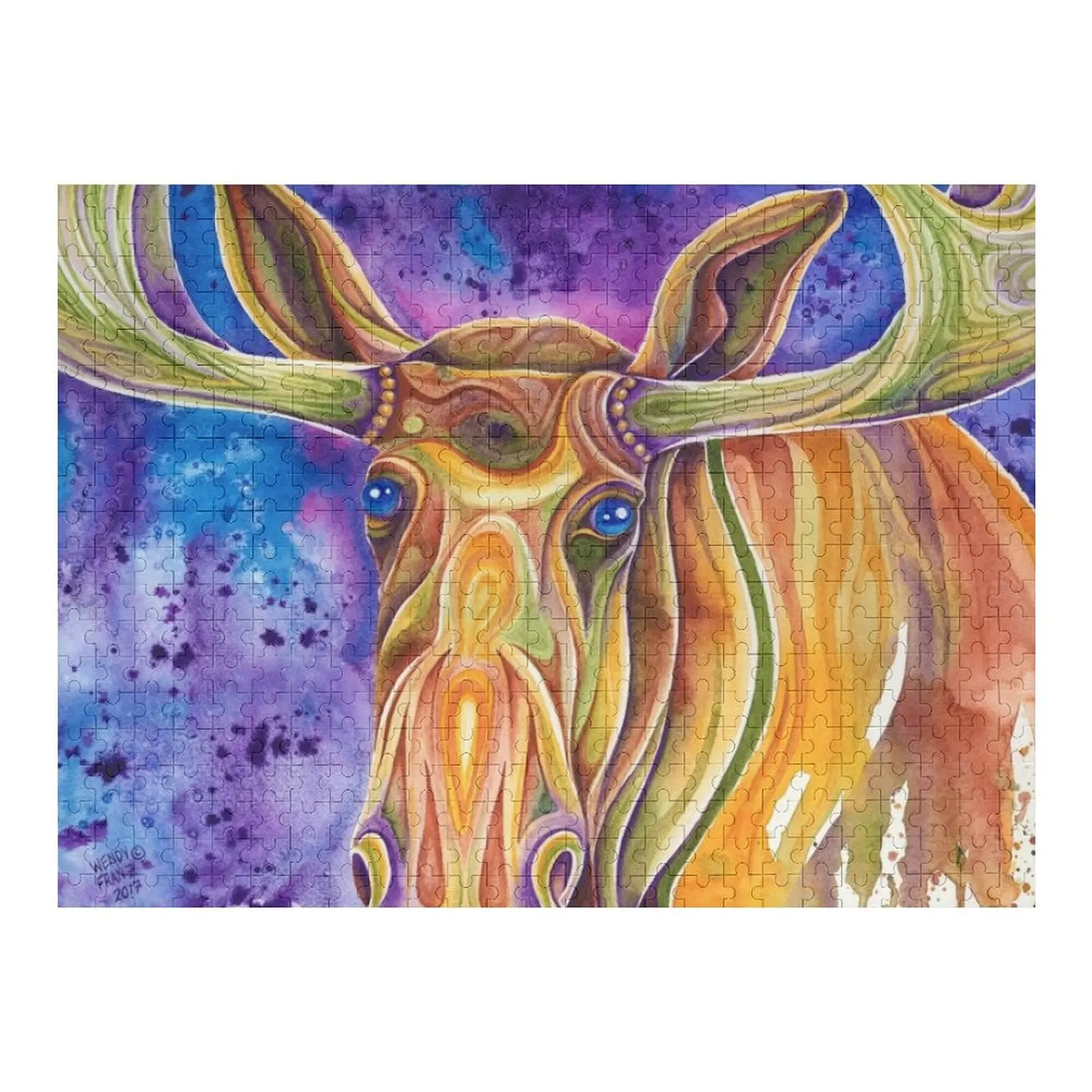 

Пазл «Лесной лось» для взрослых, деревянный пазл для детей