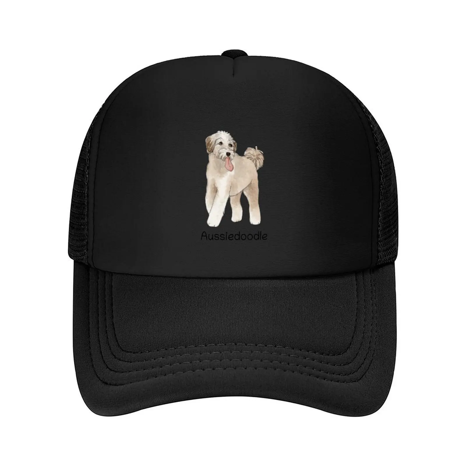 

Watercolor Aussiedoodle Dog Baseball Cap birthday Icon hats on offer Snap Back Hat Girl Men's
