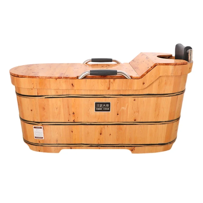 Bathtub, full body bath, bathtub, solid wood bath tub