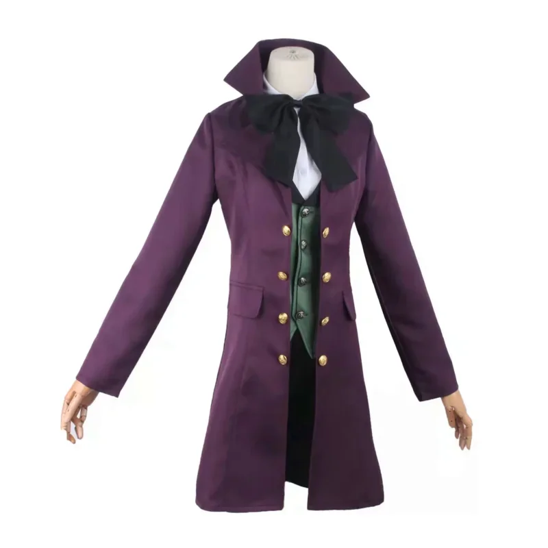 Coslan Anime Black Butler Alois Trancy Cosplay Kostüm Perücke Formel Kleidung Halloween Erwachsene Mann Frau Anzug Mantel Hosen Hemd Krawatte V