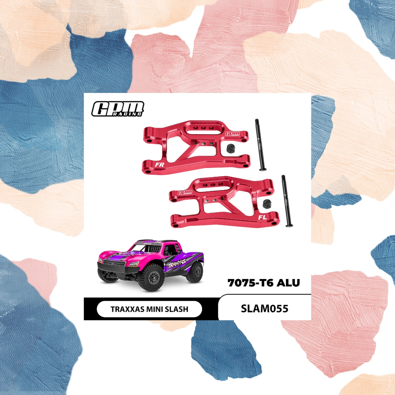 

Передние нижние рычаги подвески из сплава GPM 7075, для TRAXXAS MINI SLASH 4X4 10831