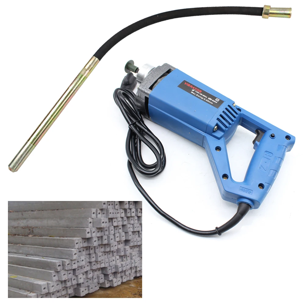 800 W elektrisch handbeton trilgereedschap Ergonomische handgreepvergrendelingsschakelaar afneembaar voor cement-gietwerkingen