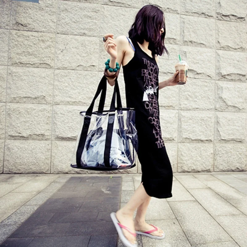 

Прозрачные сумки: летний набор, пляжная сумка из ПВХ, прозрачная сумка-желе, кристальная сумка через плечо, женская сумочка