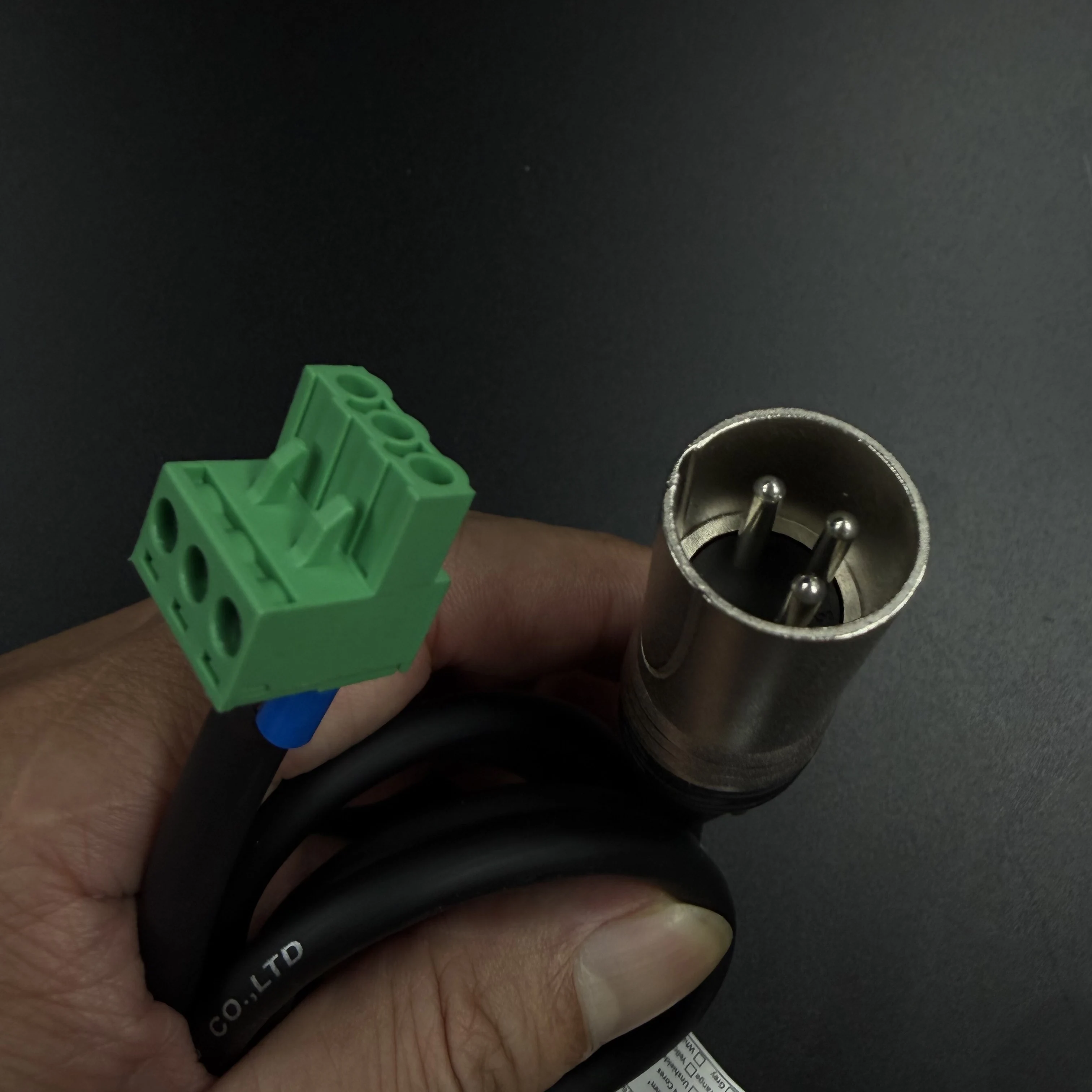 XLR zu Phoenix 3-Pin Pro, Kabel XLR 3P M/F zu PHX3M NBKF/2EDG-5.08mm PCB Schraubklemmenadapter Anschlusskabel für Lautsprecher – Detail 9