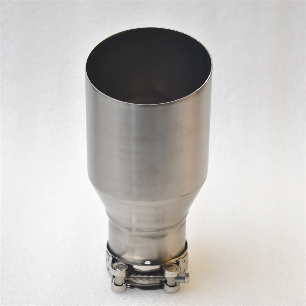 Knalpot Mobil Universal MILLTEK SPORT Bahan Stainless Steel 304 Finishing Matte Brushed dengan Ujung Knalpot Runcing dan Pipa Miring