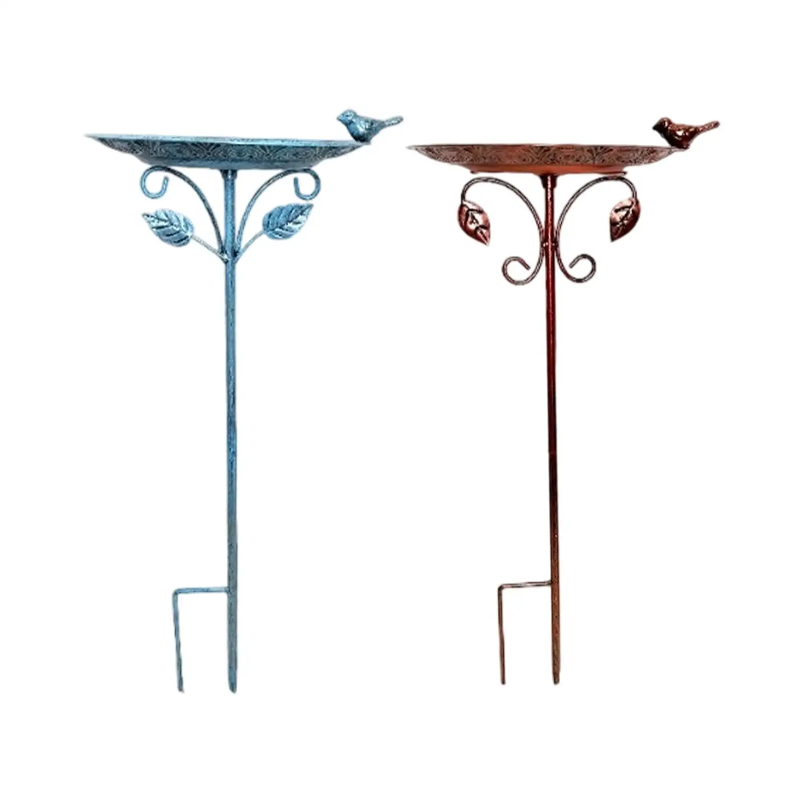 

Outdoor Bird Feeder Weatherproof, Yard Ornament, Birdbath Bird Water Bowl Metal Bird Bath for Courtyard, Garden Decoration