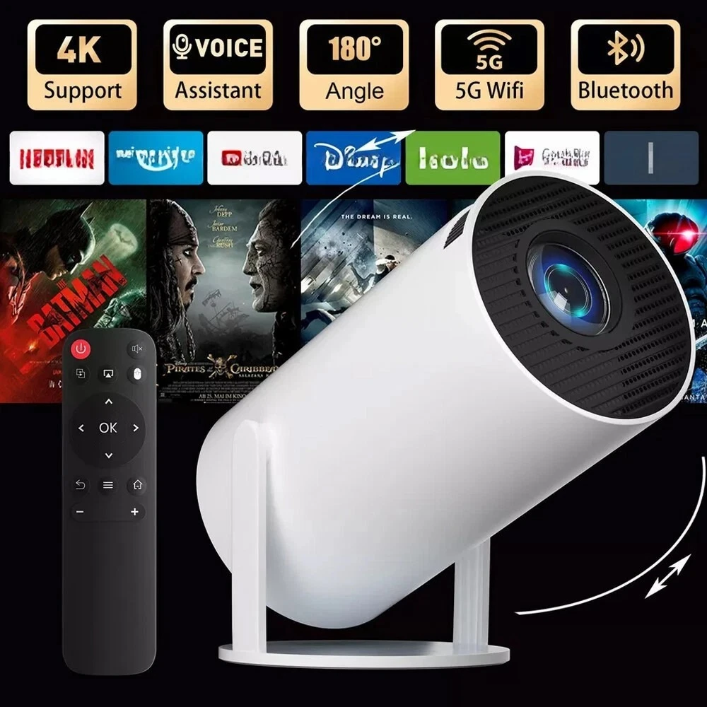 

300Pro Projector WIFI Screen Projection Android Portable High Definition Projection Barrel Machine