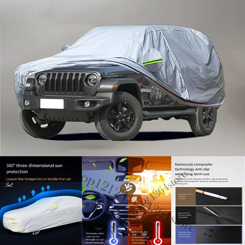 

For Jeep Wranlger Auto Anti snow Anti dust Anti-uv Anti peeling paint And Anti Rainwater 210t car cover Car cover protection