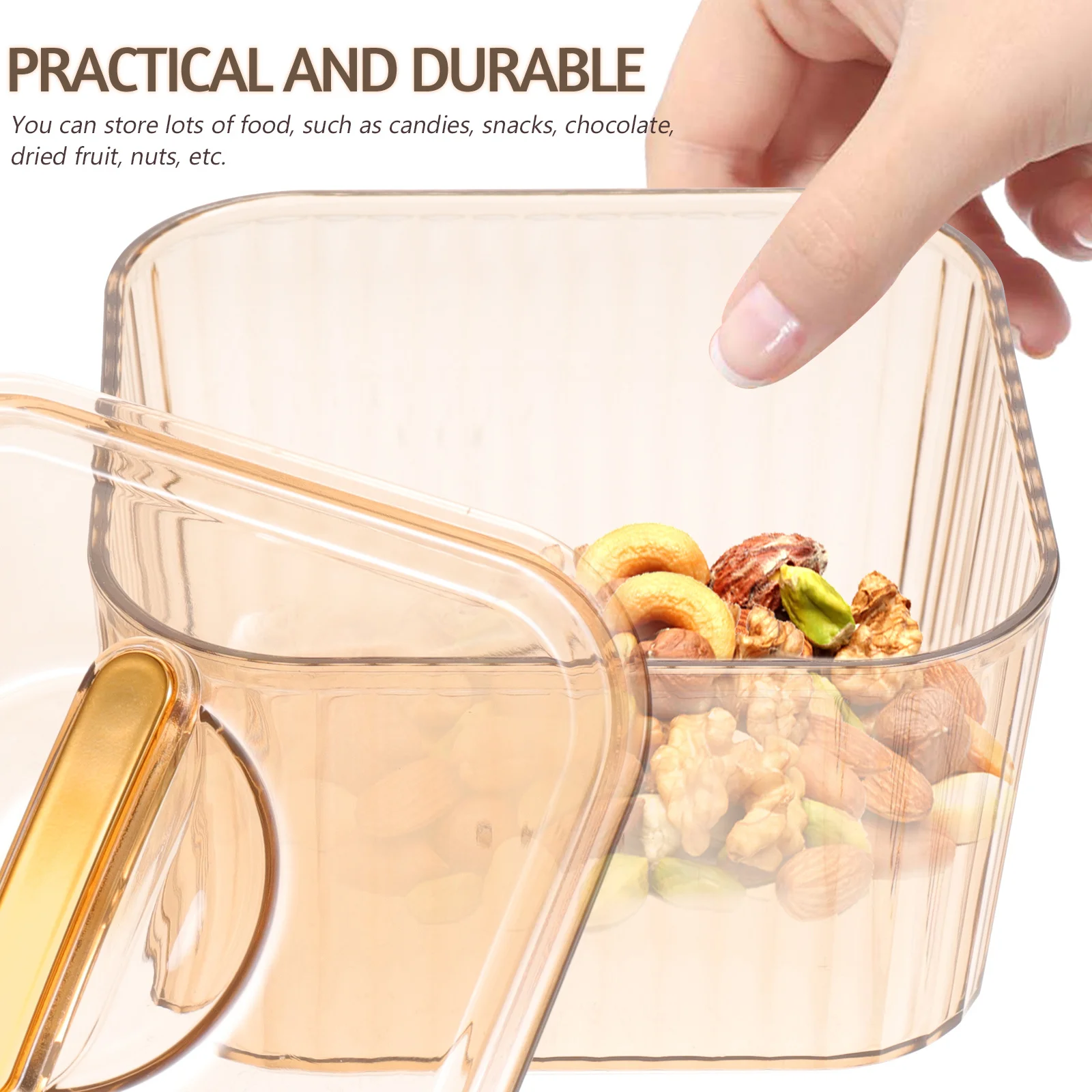 

1 Set Candy Box Snack Tray Food Serving Holder Plates Decorative Cookies Boxes Reusable Candy Jar Platter Kitchen Bar