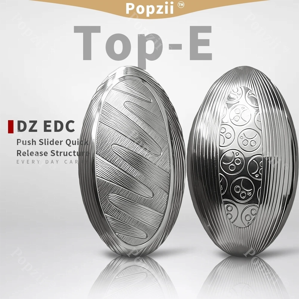 Metal Toys Dz Top E Stainless Steel Mechanical Push Slider EDC Fidgeting toy Office Stress Relief Gadgets Anxiety Toys