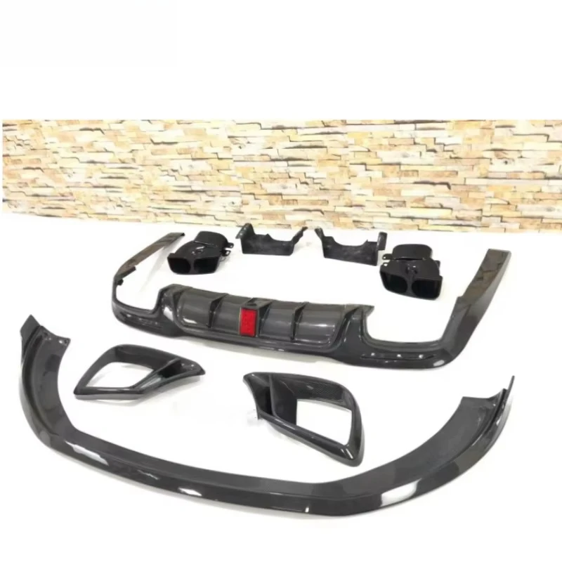 

2018Year+ S Class W222 S63 Car Body Kit Carbon Fiber Spoiler Fender Cover Front Lip Rear Bumper Diffuser For W222 S63 Bumper