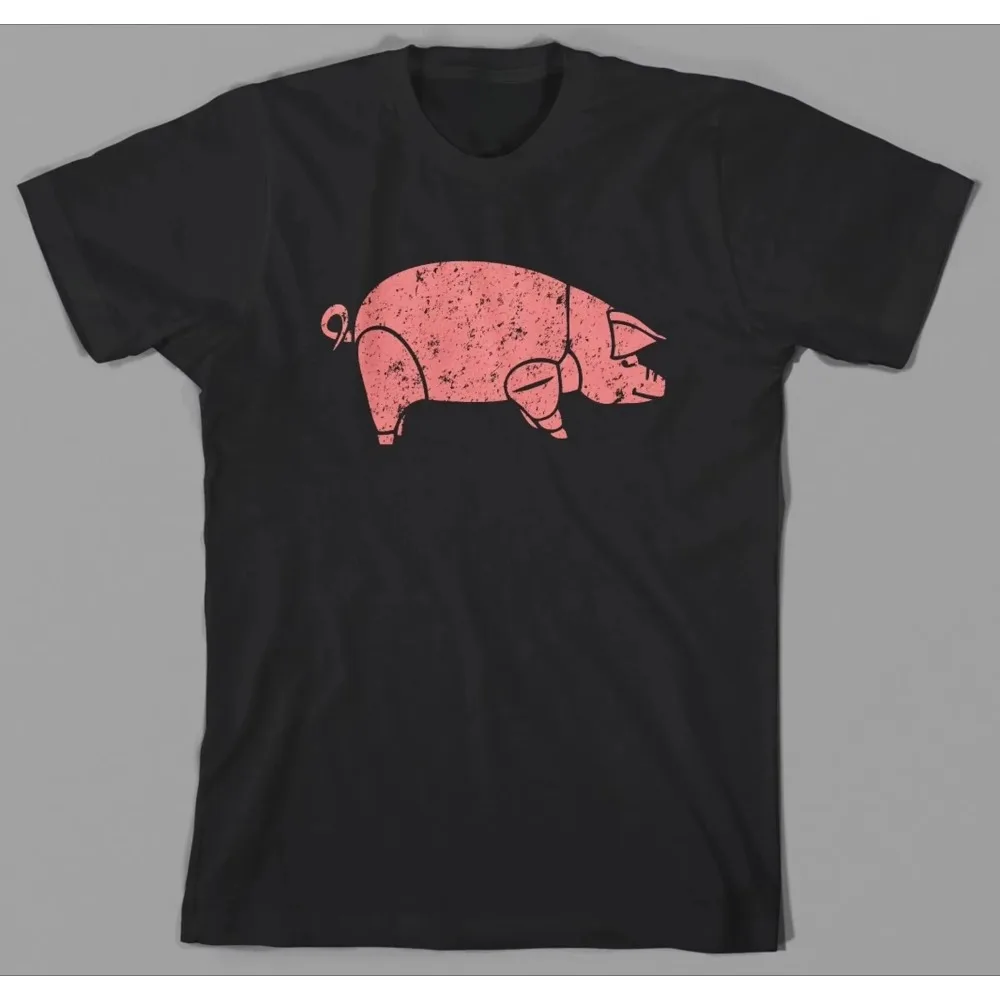 T-shirt Pink Floyd Animals Flying Pig 1977 The Wall Vintage Washed Y2K Aesthetic Graphic Unisex Oversized Streetwear Tee-shirt en coton