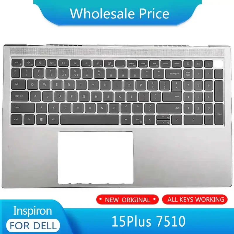 

New For Inspiron 15Plus 7510 Laptop Palmrest Case Keyboard US English Version Upper Cover