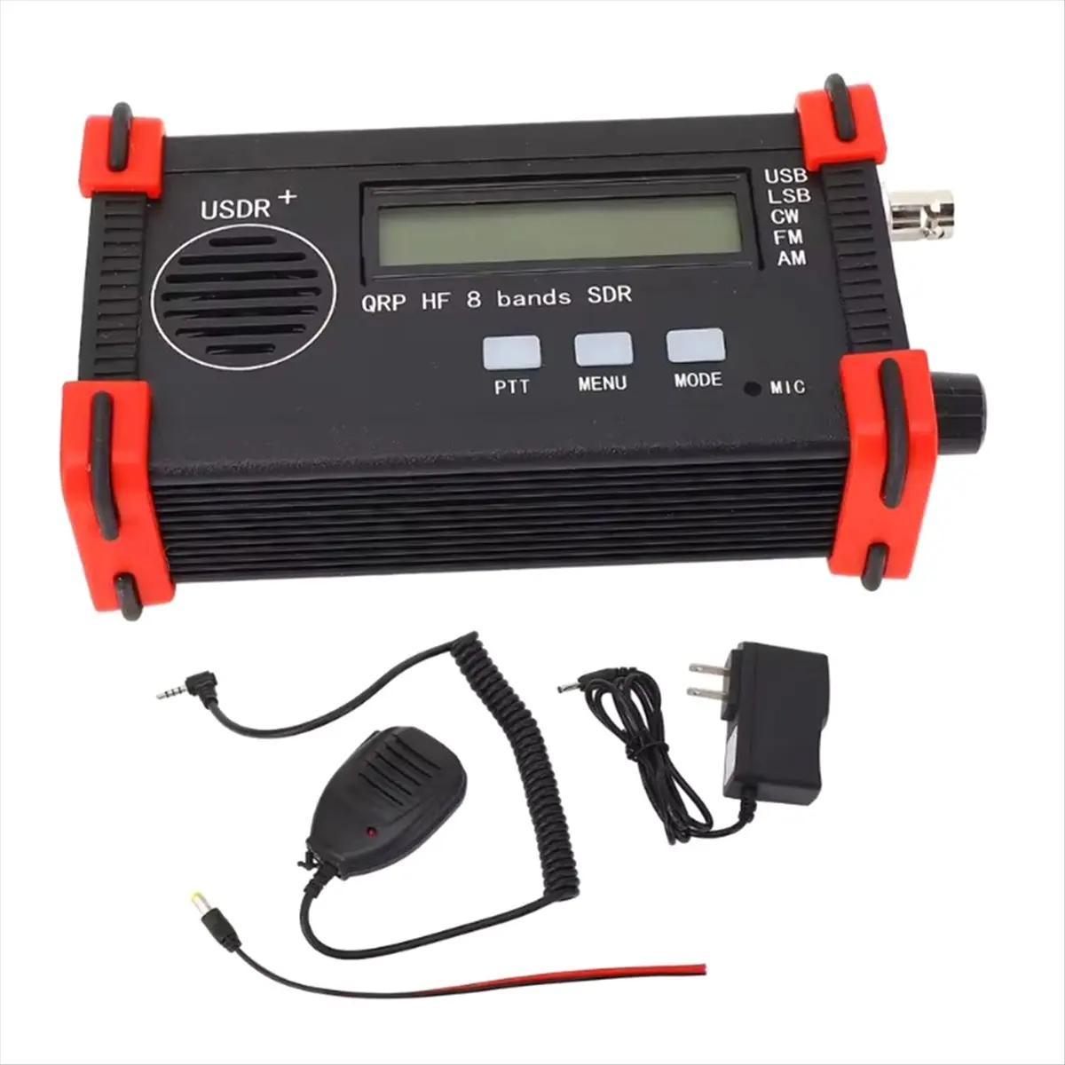 DT2269 Mon.USDR Shortwave Radio 8-Band Full-Mode HF Transceiver with Hand Microphone Portable QRP Shortwave Radio US Plug
