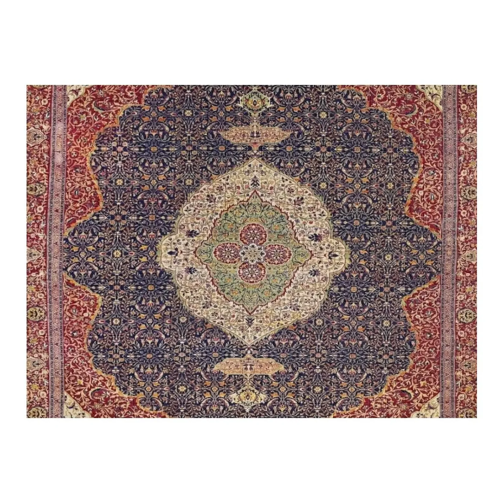 

Vintage Antique Persian Carpet Jigsaw Puzzle Custom Wooden Adults Puzzle