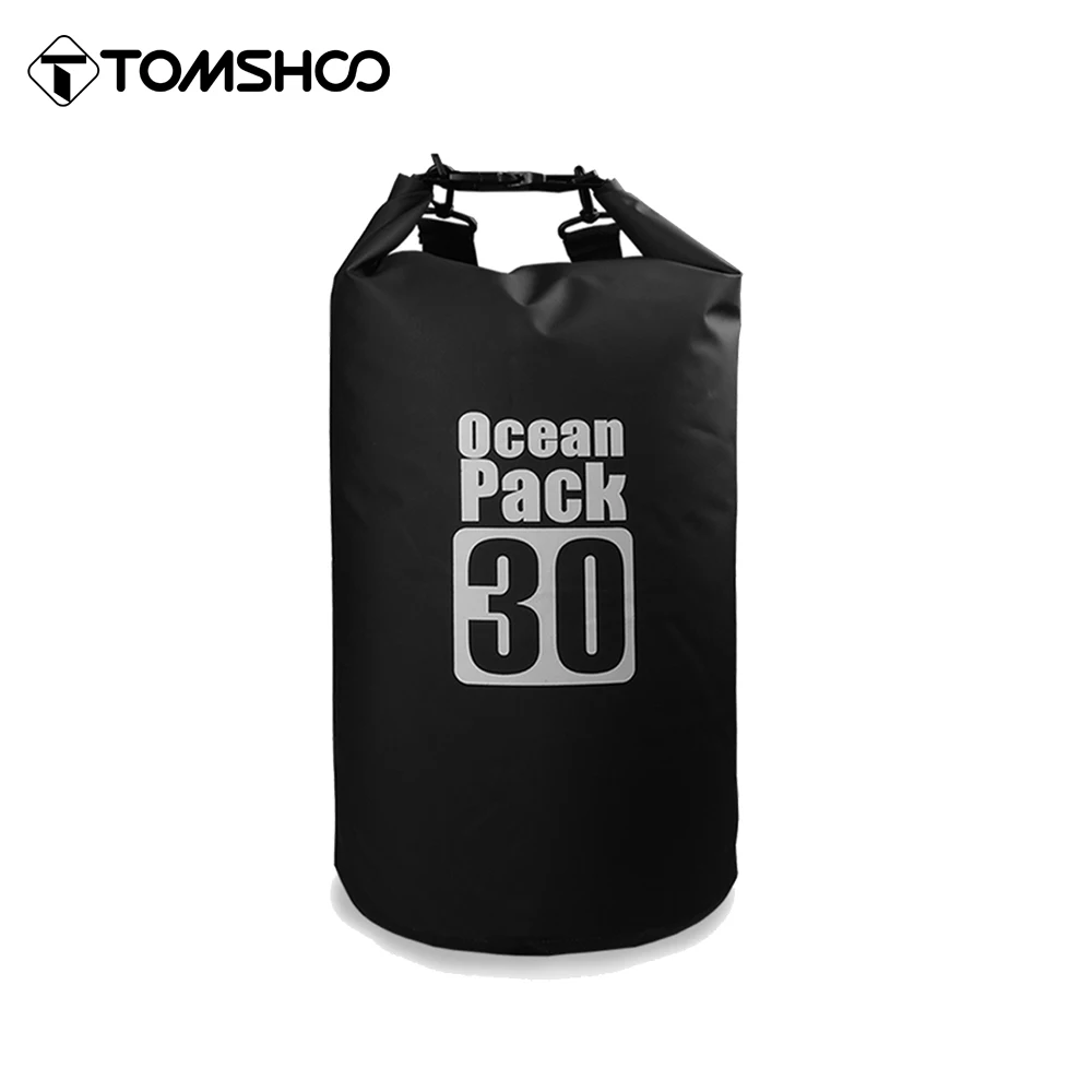 Tomshoo 10L - 30L Outdoor Waterproof Dry Backpack Water Floating Bag Roll Top Sack for Kayaking Rafting Boating River Trekking