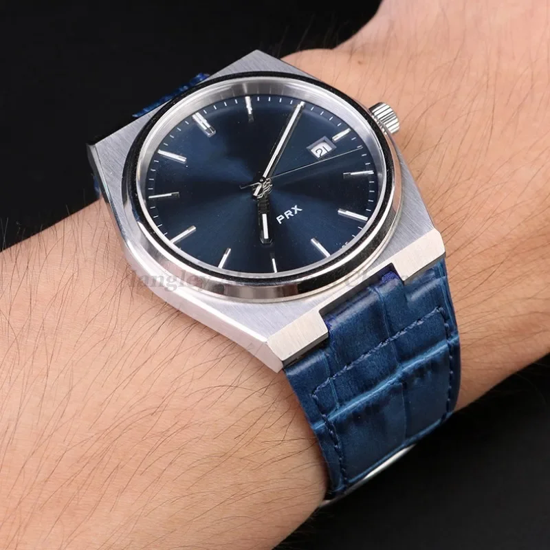 Bracelet de montre en cuir véritable 12mm pour Tissot PRX série T137.407/410 Super Player Bracelet de remplacement Bracelet de Sport pour hommes ceinture