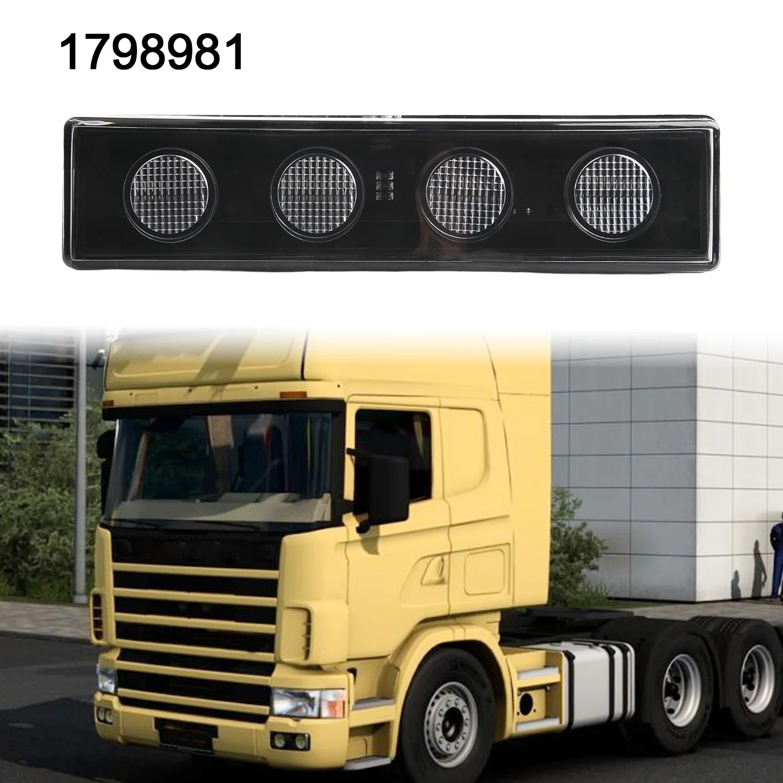 1PCS 24V TRUCK Sun Visor Signal Lamp Top Led Lamp 1798981 For SCANIA Truck Parts 1910438 Dome Light Sunvisor Lamp ﻿