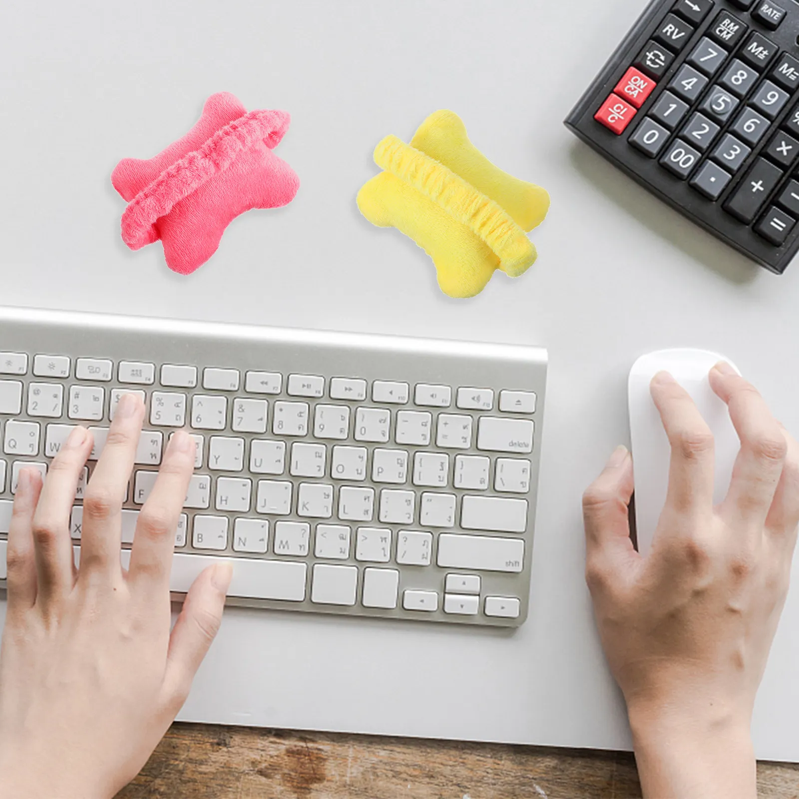 4Pcs Mouse Wrist Pads Ergonomic Support Cushions for Office Gaming Computer Laptop Mouse Wrist Rest Pillow Cushion